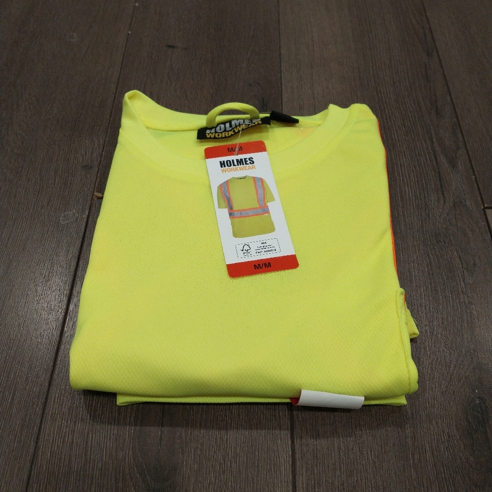 NEW Holmes Workwear High Visibility Safety T-Shirt M